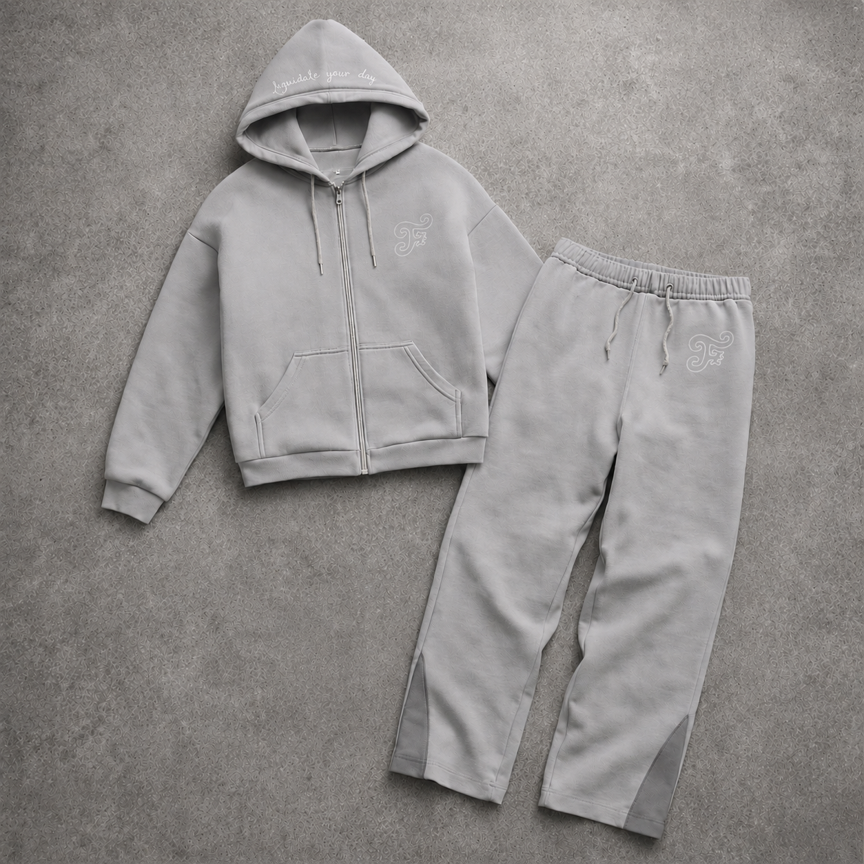 Fluidzz v1 Grey Tracksuit set