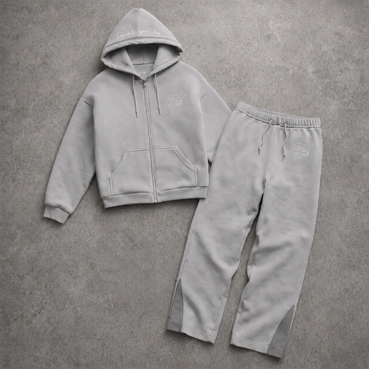 Fluidzz v1 Grey Tracksuit set
